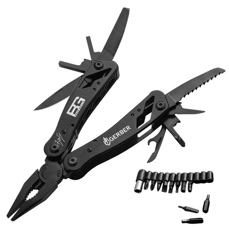 11 in 1 Multifunctional Tool Portable Stainless Steel Folding Knife Pliers Outdoor Survival Tool