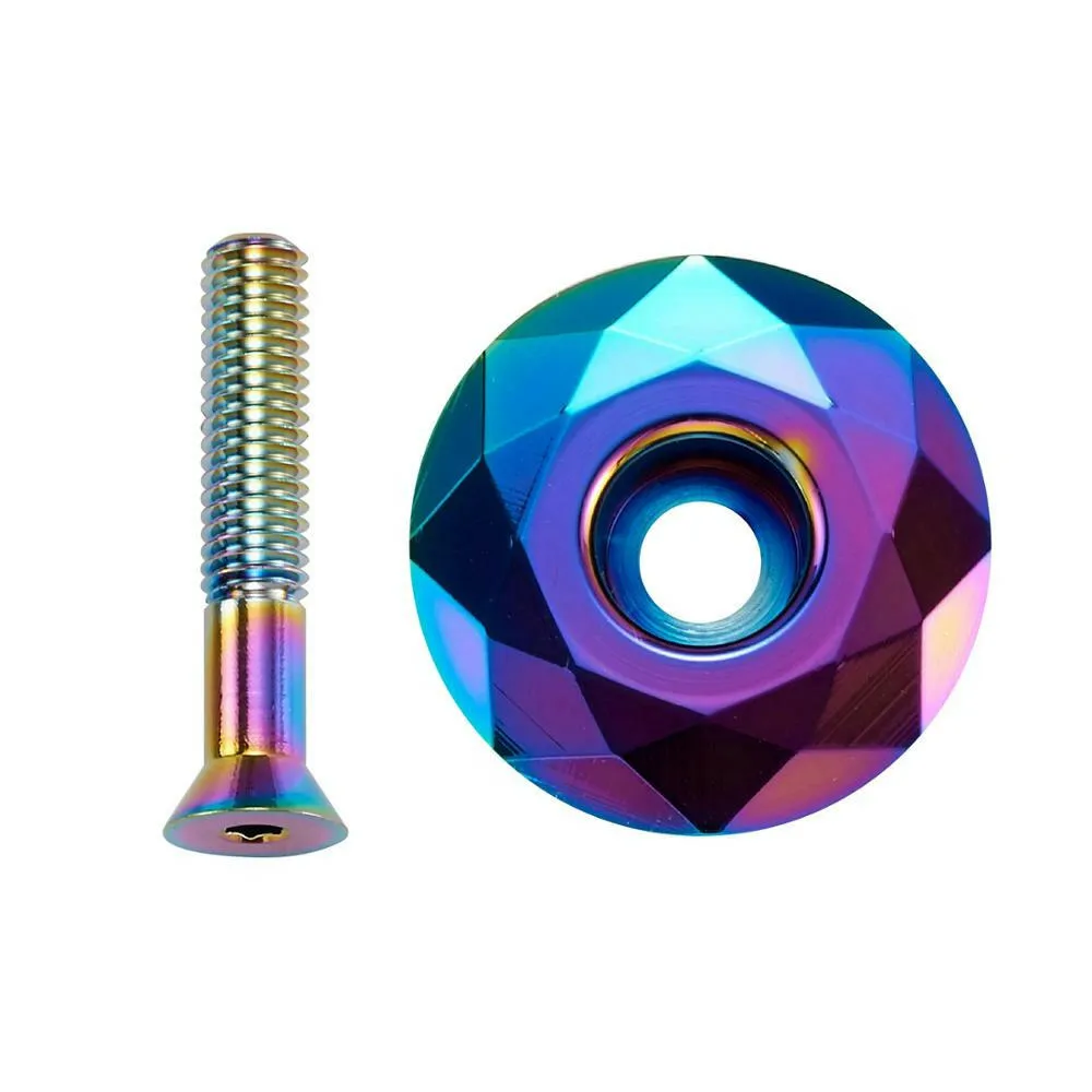 1pcs Mountain Bicycle Bowl Cover   Screw 3 colors Stem Top Cap Cover Headset Screws Bicycle Cycling Accessories Set