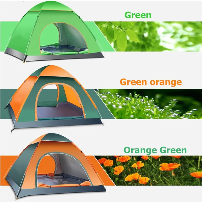 3-4 Person Automatic Quick Opening Tent for Outdoor Camping