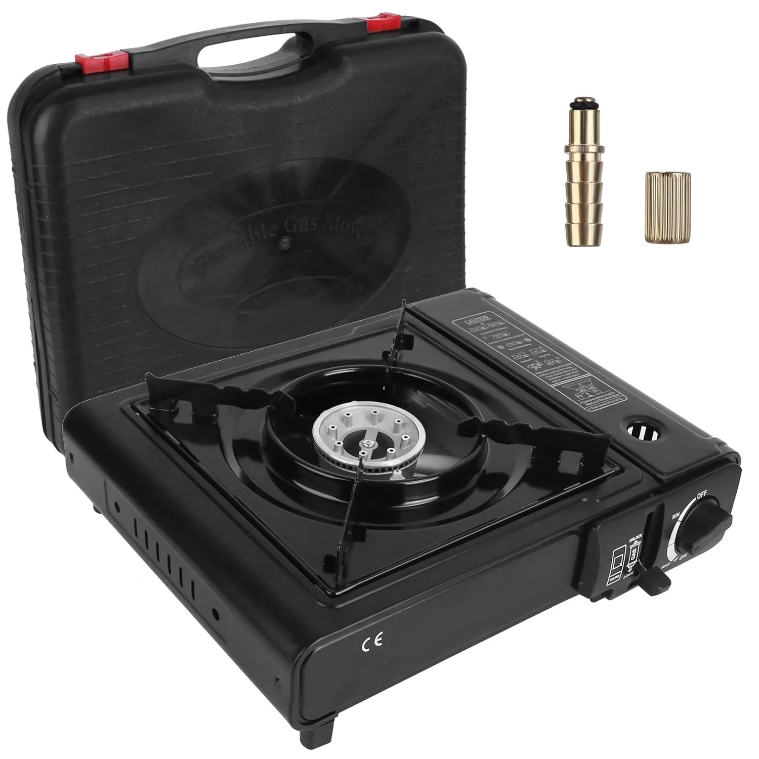 3300W Portable Camping Stove Butane Canister Dual Fuel Burner