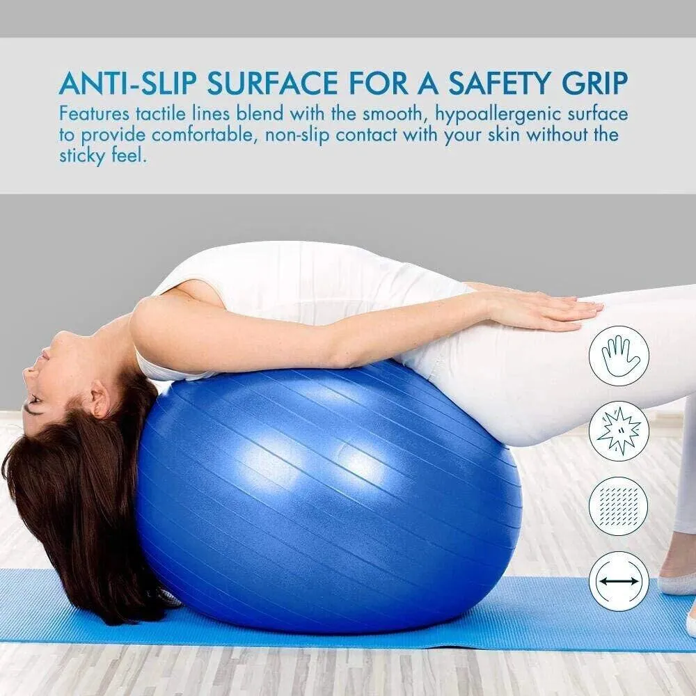 65cm Anti-Burst Gym and Yoga Ball -183087 PINK
