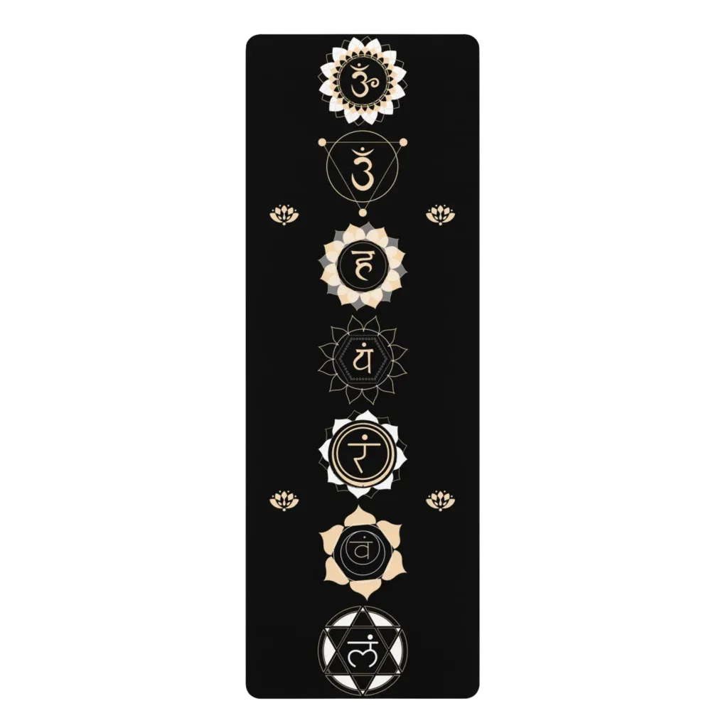 7 CHAKRAS PRINTED YOGA MAT FOR SPIRITUAL ALIGNMENT