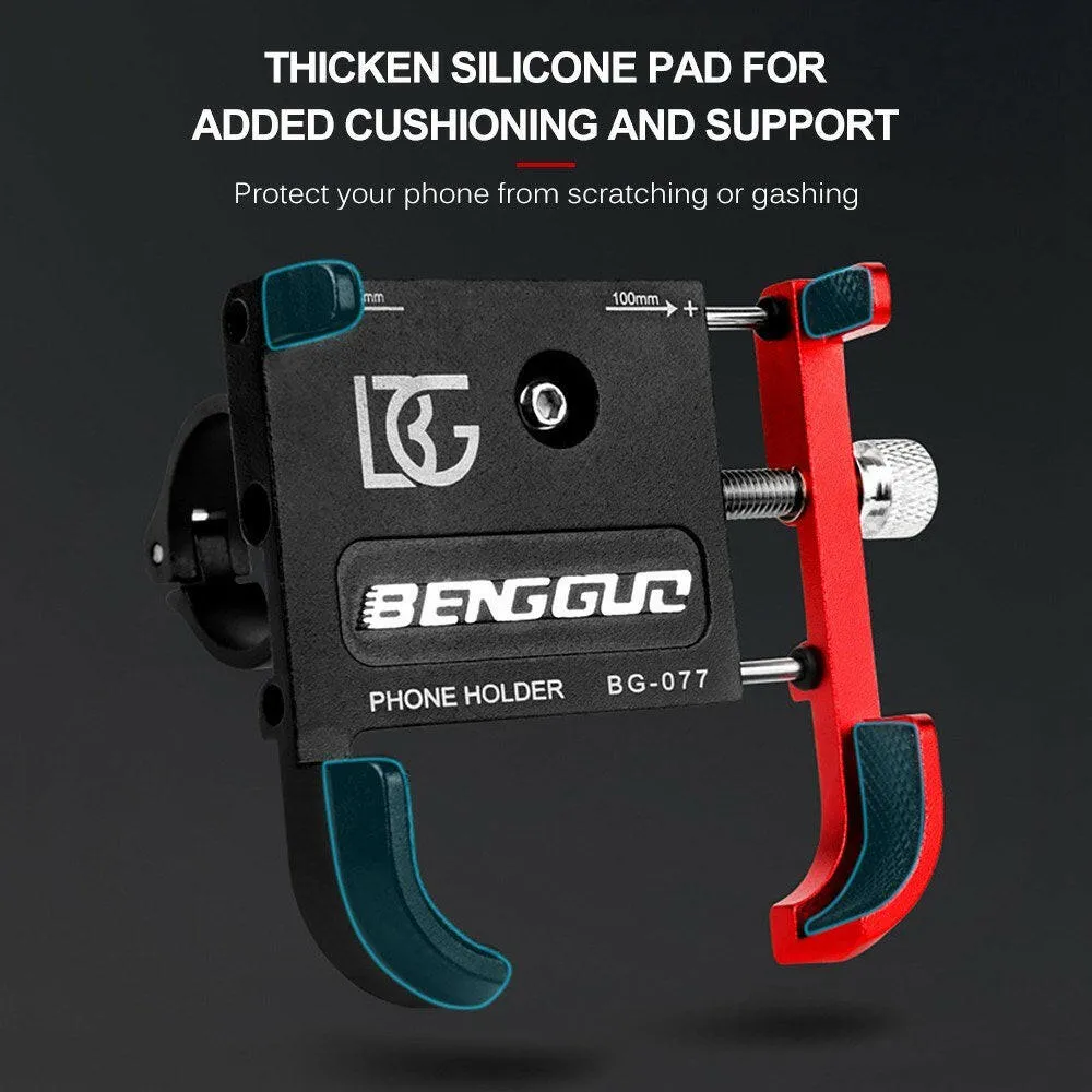Aluminium Alloy Bicycle Mobile Phone Holder 360¡ã Rotation Adjustable Motorcycle Phone Mount for Mountain Bike Road Bicycle
