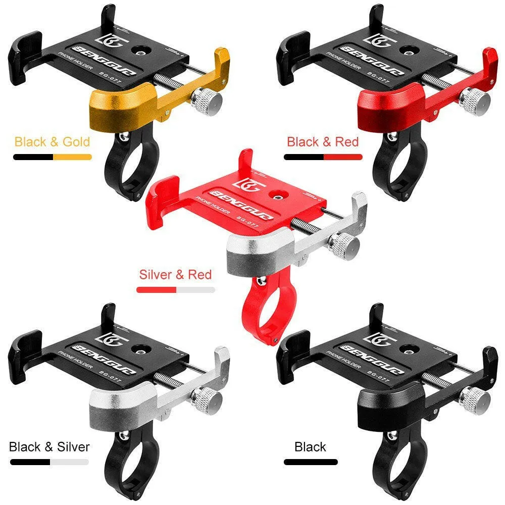Aluminium Alloy Bicycle Mobile Phone Holder 360¡ã Rotation Adjustable Motorcycle Phone Mount for Mountain Bike Road Bicycle
