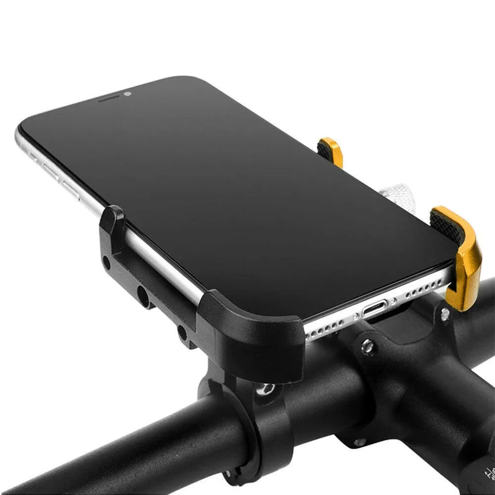 Aluminium Alloy Bicycle Mobile Phone Holder 360¡ã Rotation Adjustable Motorcycle Phone Mount for Mountain Bike Road Bicycle