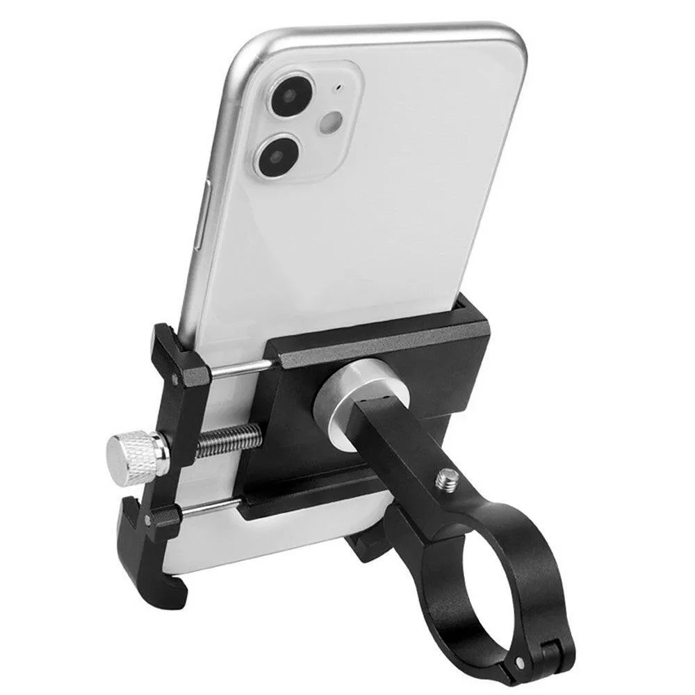 Aluminium Alloy Bicycle Mobile Phone Holder 360¡ã Rotation Adjustable Motorcycle Phone Mount for Mountain Bike Road Bicycle
