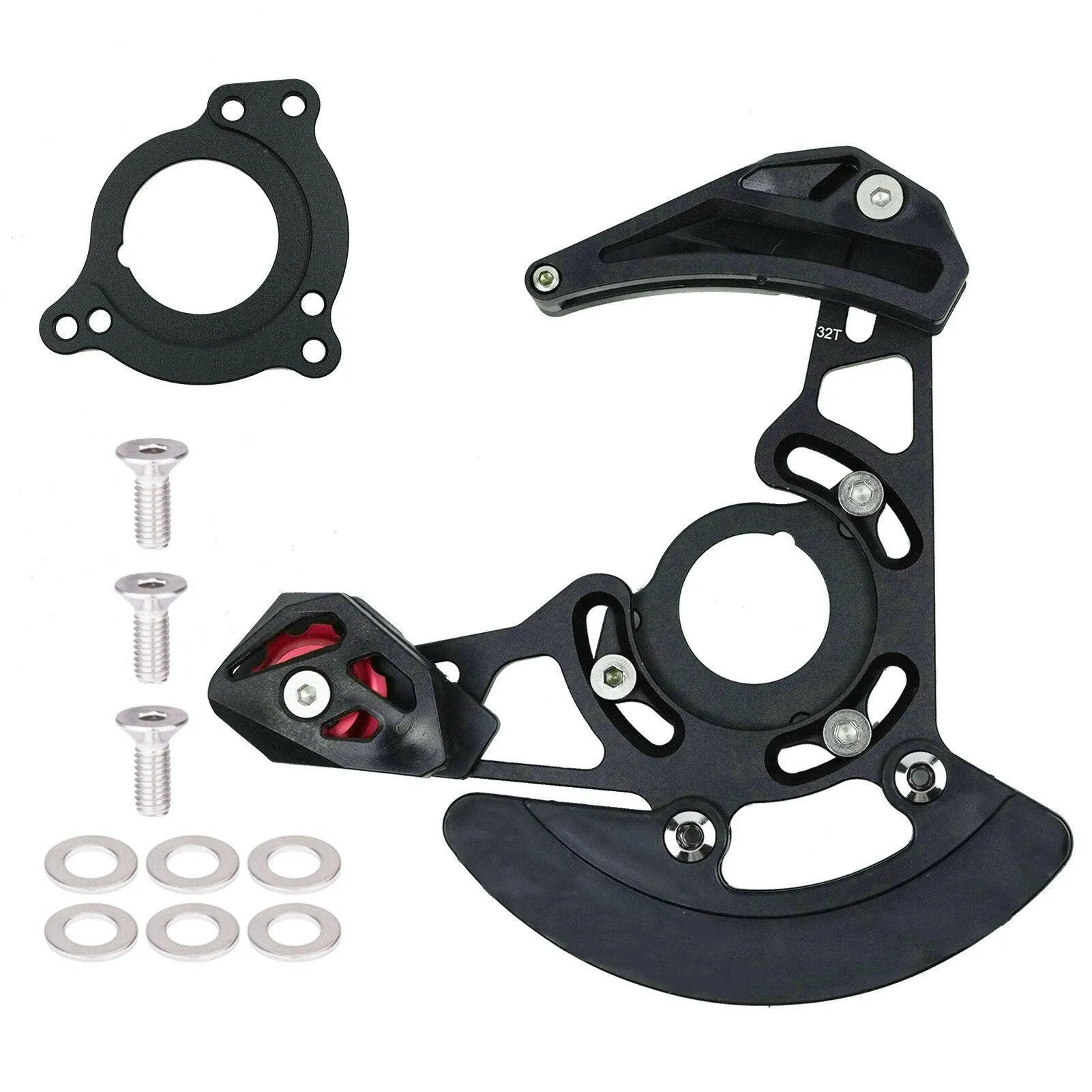 Bike Chain Guide 32-38T Single Disc 1X System Chain Guide for Mountain Bike Road Bicycle