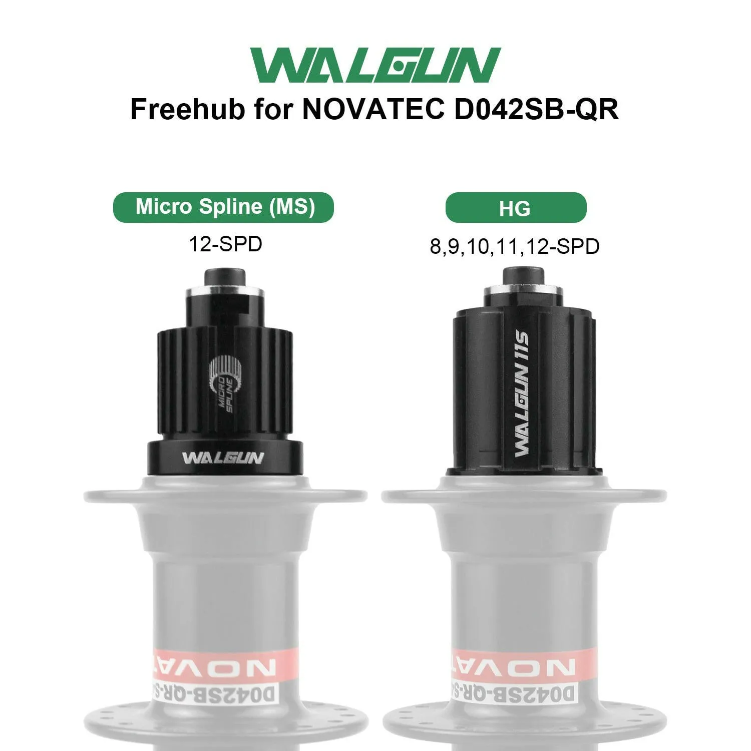 Bike Freehub Body HG MS-Micro Spline Cubo for Novatec D042SB 4 Pawls 11 12 Speed 11V 12V Mountain MTB Bicycle Hub Freehubs Parts