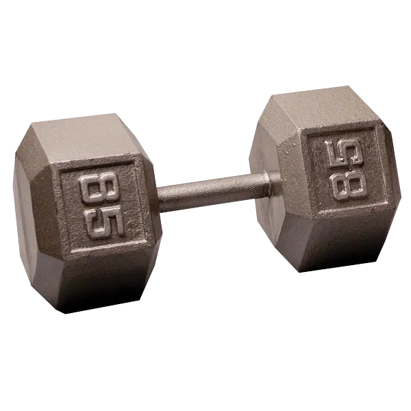 Body Solid Iron Hex Standard Dumbbell Gray