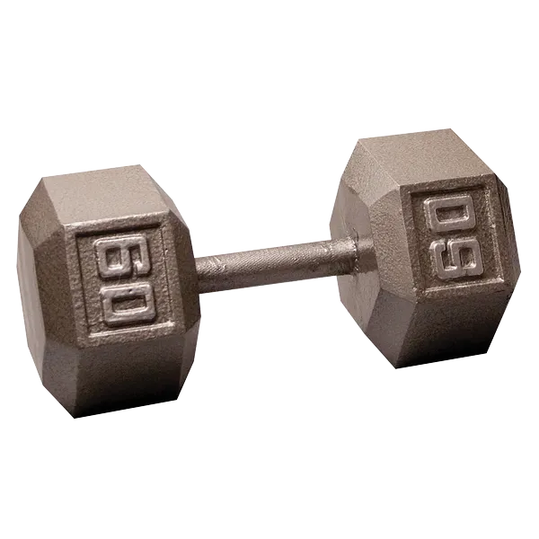 Body Solid Iron Hex Standard Dumbbell Gray