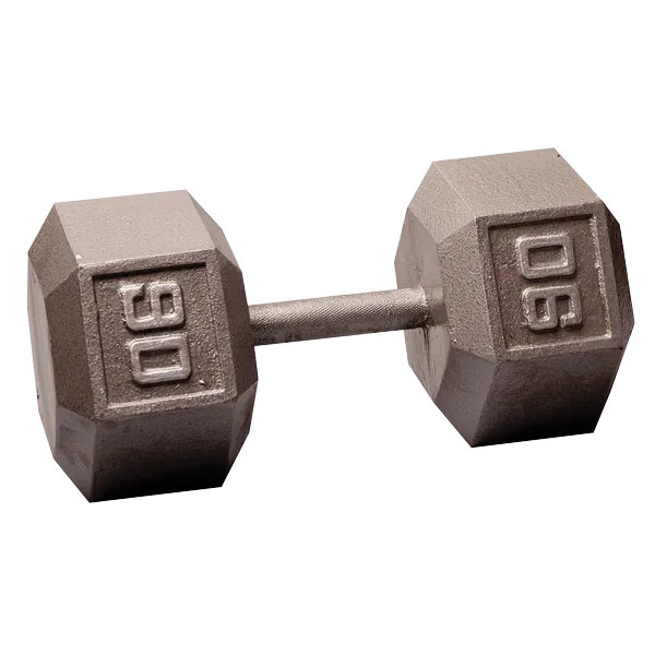 Body Solid Iron Hex Standard Dumbbell Gray