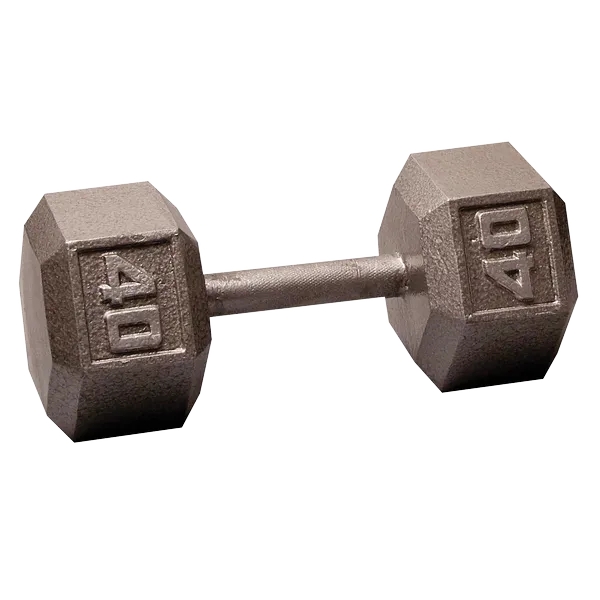 Body Solid Iron Hex Standard Dumbbell Gray
