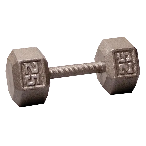 Body Solid Iron Hex Standard Dumbbell Gray