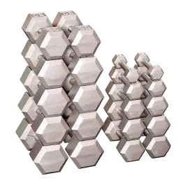 Body Solid Iron Hex Standard Dumbbell Gray