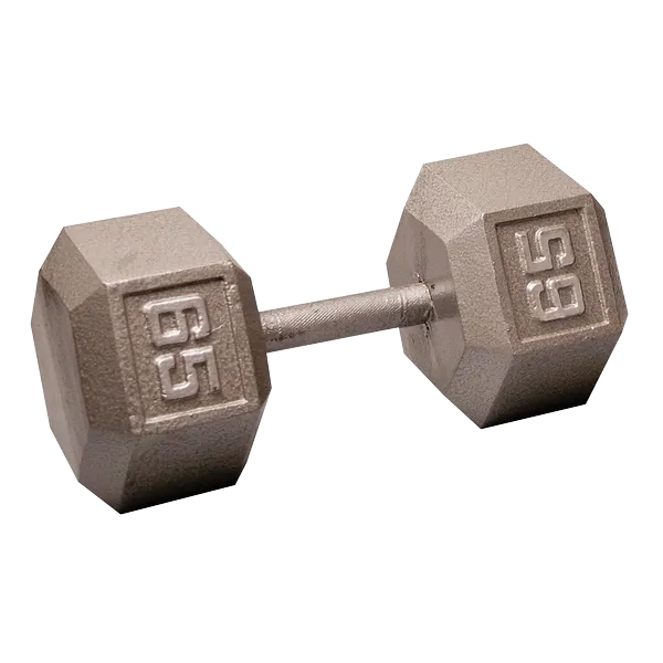 Body Solid Iron Hex Standard Dumbbell Gray