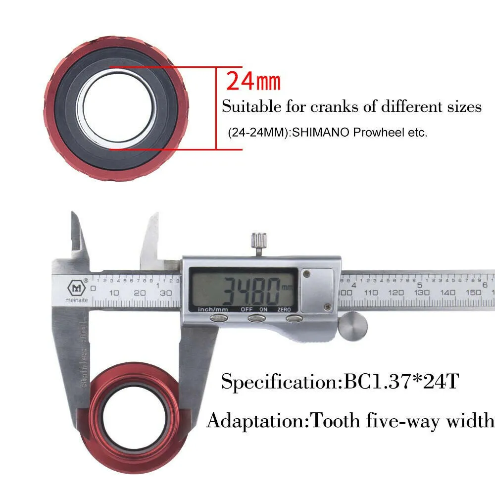 BOLANY BB91 Bicycle Center Shaft Mountainous Road Bike Bottom Sealed Bearing Threaded Center Shaft Bicycle Accessories