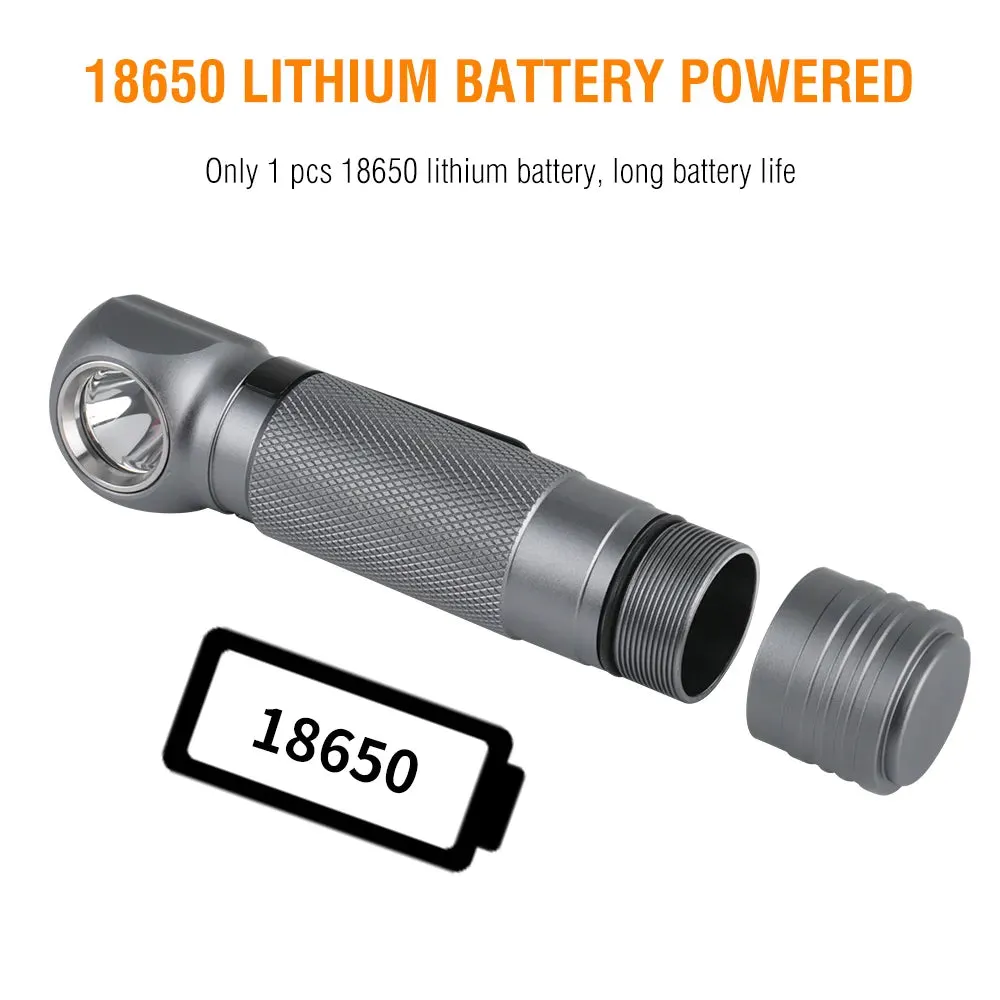 BORUiT V5 LED 1000LM Headlamp 3-Mode Waterproof Flashlight Use 18650 Battery Head Torch Camping Hunting Powerful Headlight