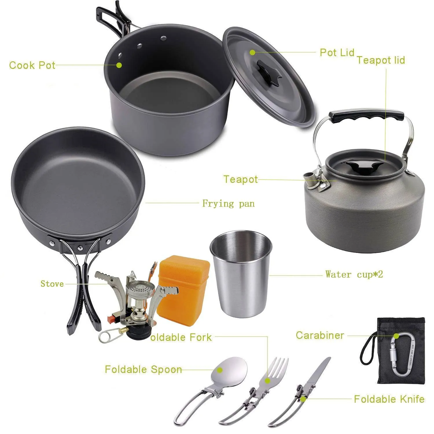 Camping Portable Outdoor Cooker Kettle