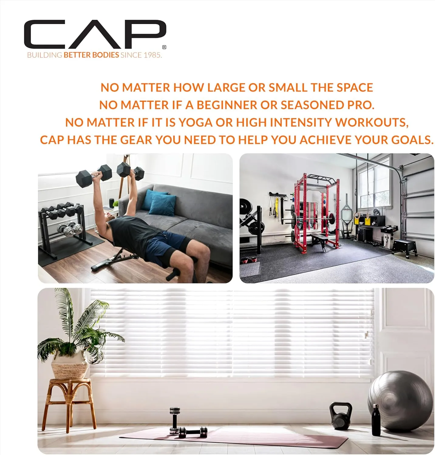 CAP Barbell Neoprene Dumbbell Weights Pairs & Sets | Multiple Colors