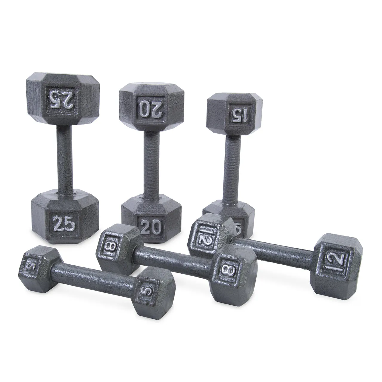 CAP Cast Iron Hex Dumbbell