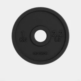 Cast Iron Weight Training Disc Weight 1 kg 28 mm