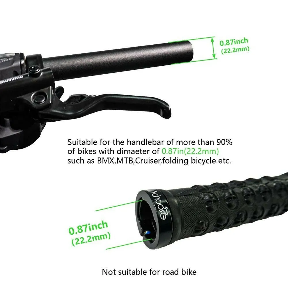 Chooee MTB Bike Lock On Grip 3D Rubber Mountain Road Foldable Bicycle Handlebar Grips