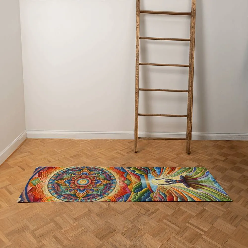Colorful Non-Slip Yoga Mat for Exercise or Pilates