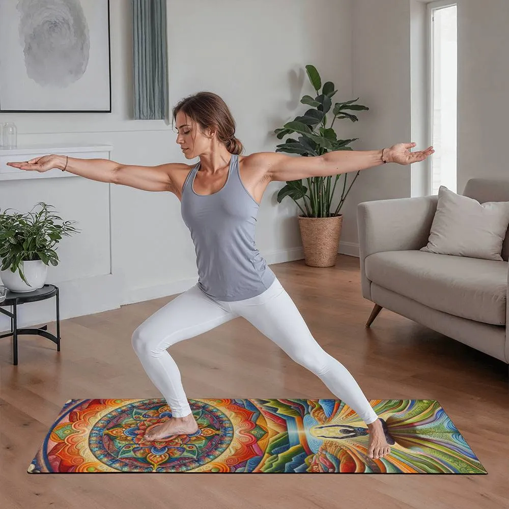 Colorful Non-Slip Yoga Mat for Exercise or Pilates
