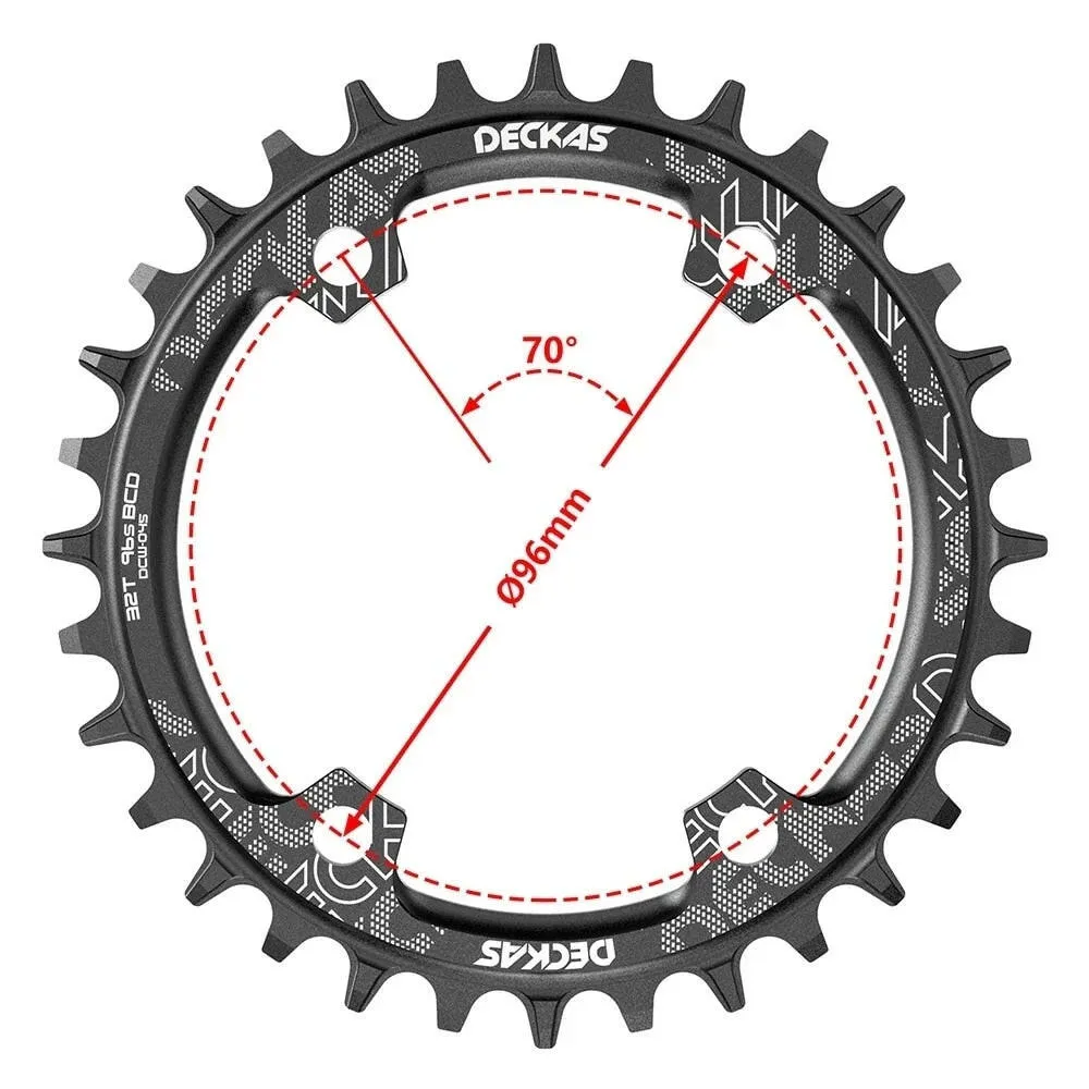 Deckas 96bcd Round Mountain bicycle Chainring BCD 96mm 32/34/36/38T Crown Plate Parts For M7000 M8000 M4100 M5100 bike crank