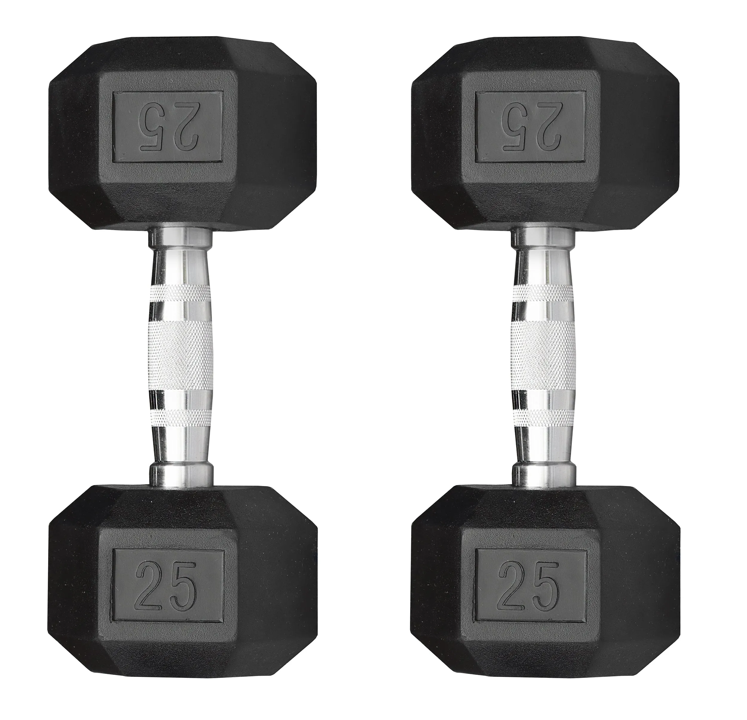 Deltech Fitness 5-40 lb Rubber Dumbbell Set RDB5-40