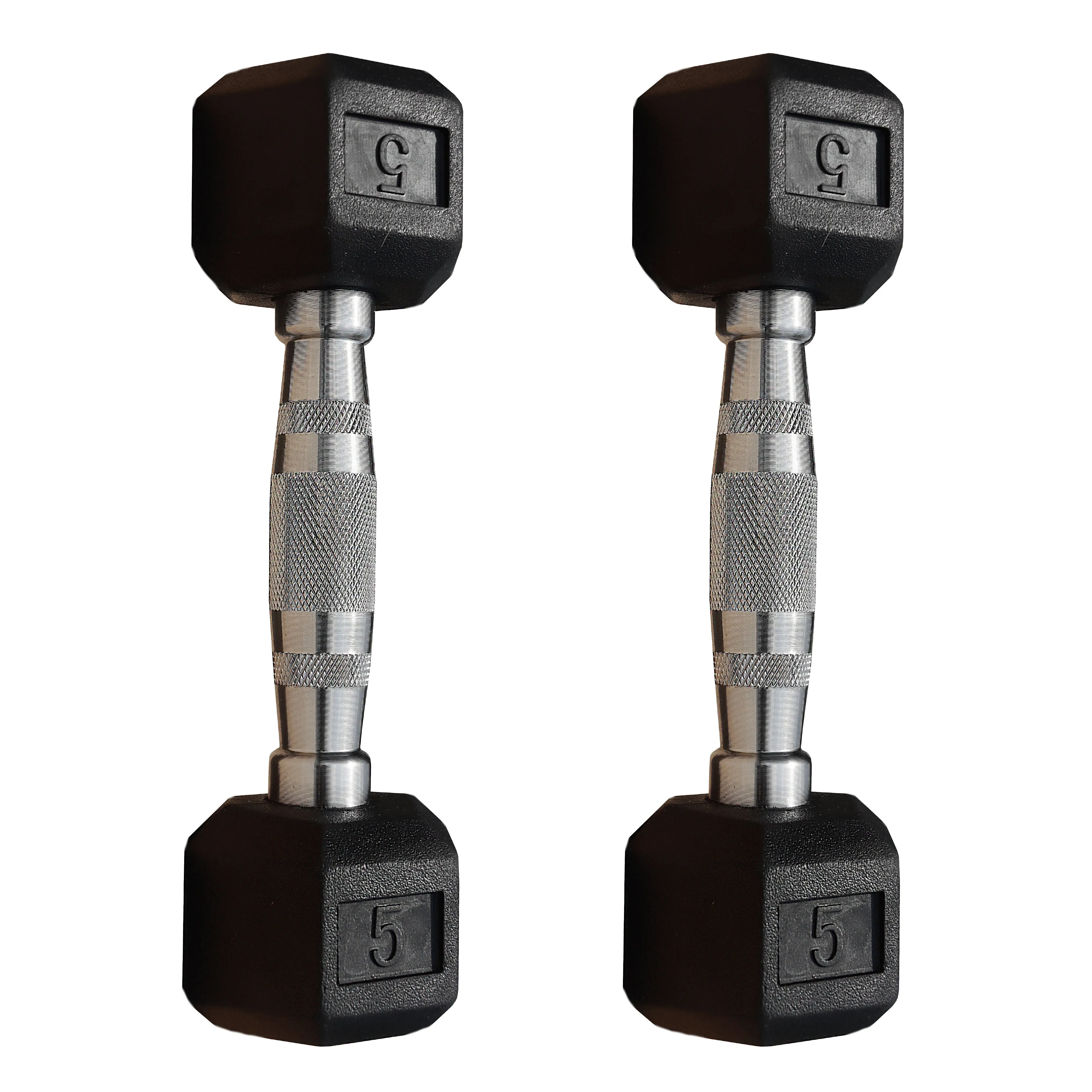 Deltech Fitness 5-40 lb Rubber Dumbbell Set RDB5-40