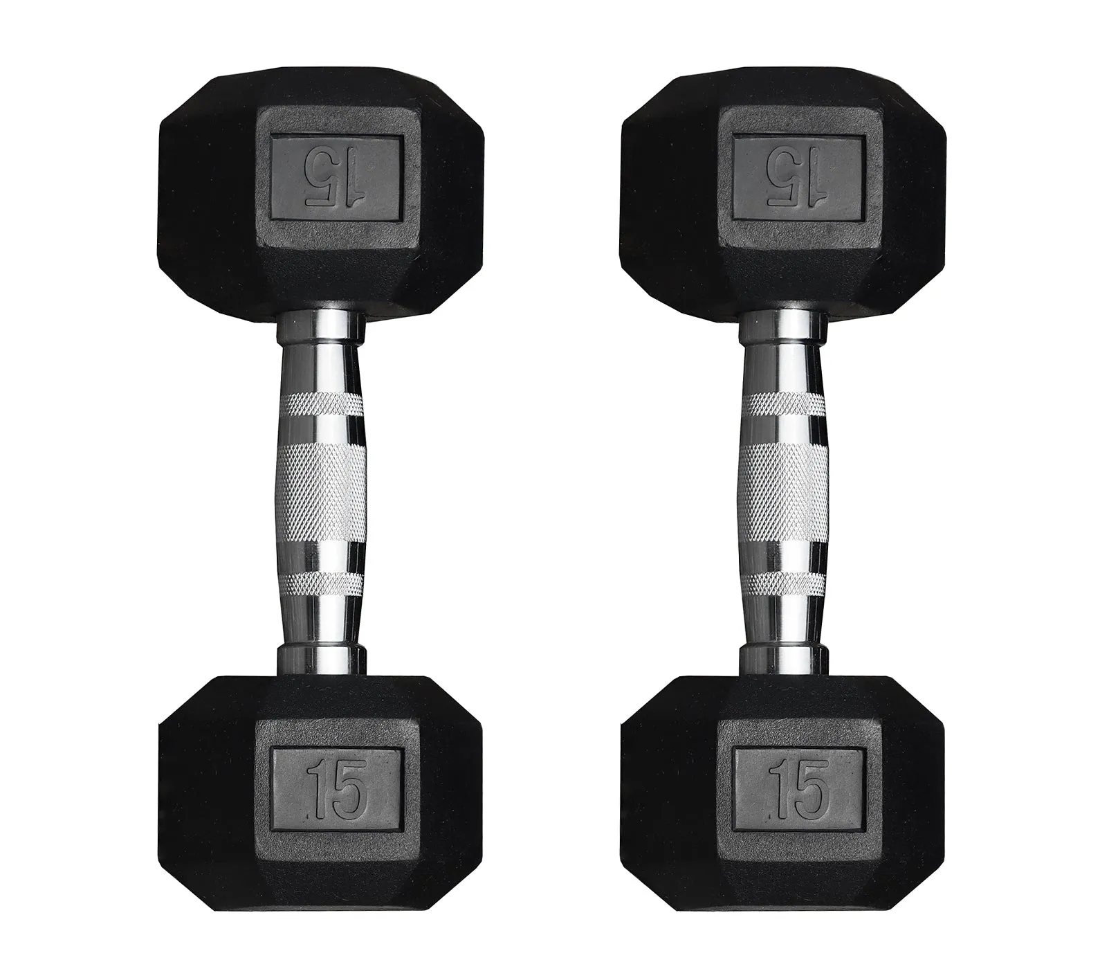 Deltech Fitness 5-40 lb Rubber Dumbbell Set RDB5-40