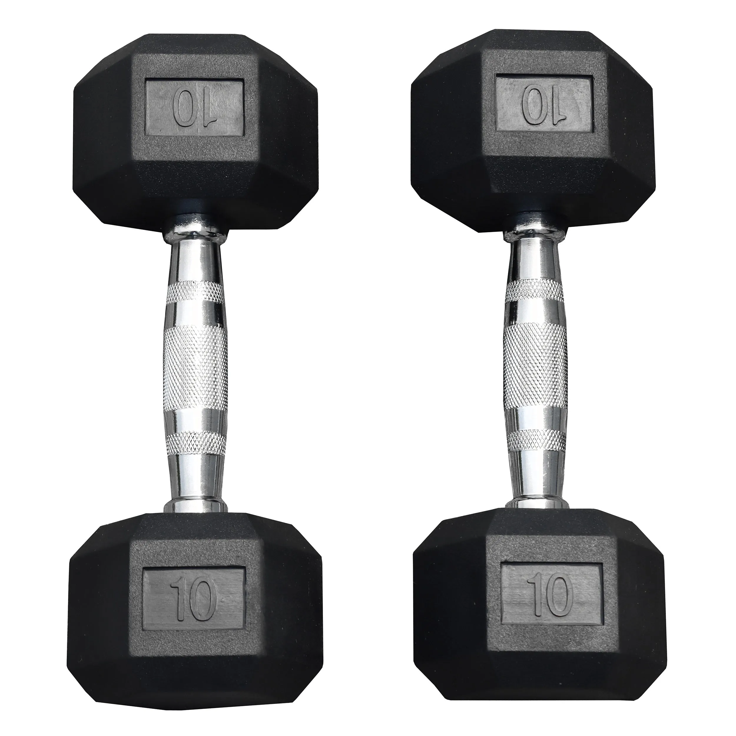 Deltech Fitness 5-40 lb Rubber Dumbbell Set RDB5-40