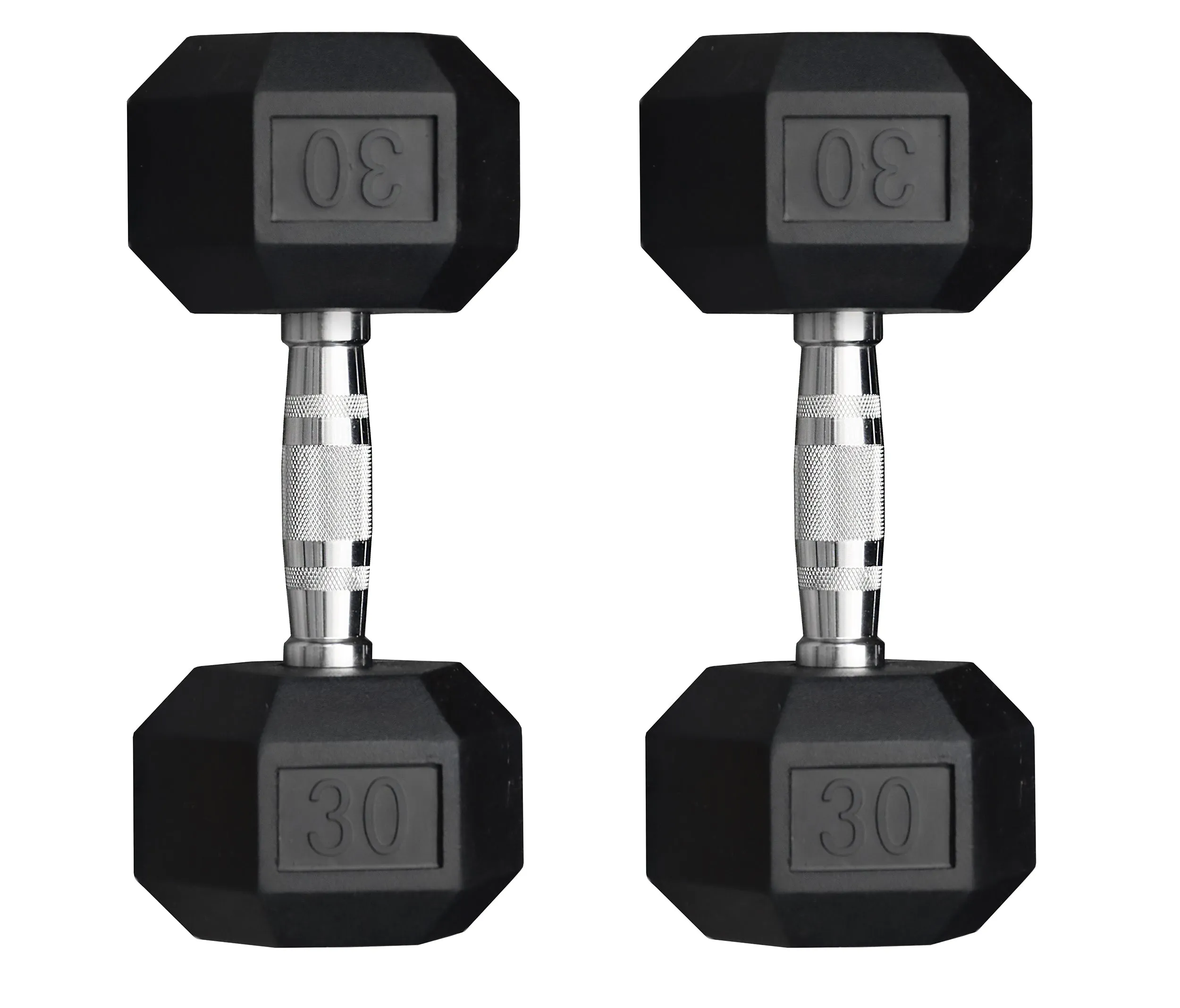 Deltech Fitness 5-40 lb Rubber Dumbbell Set RDB5-40