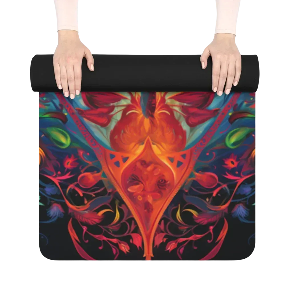 DIVINE HARMONY PRINTED YOGA MAT FOR MYSTICAL CONNECTION