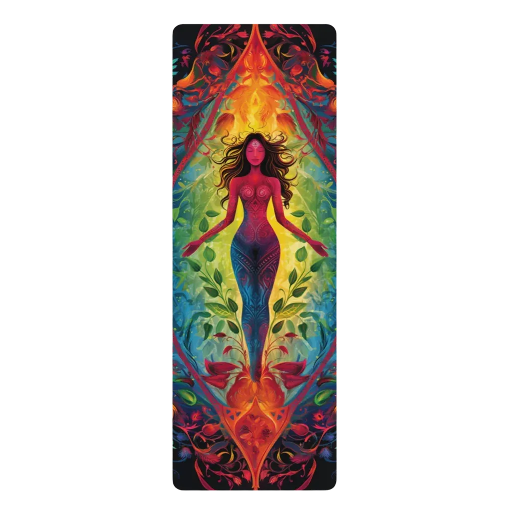 DIVINE HARMONY PRINTED YOGA MAT FOR MYSTICAL CONNECTION