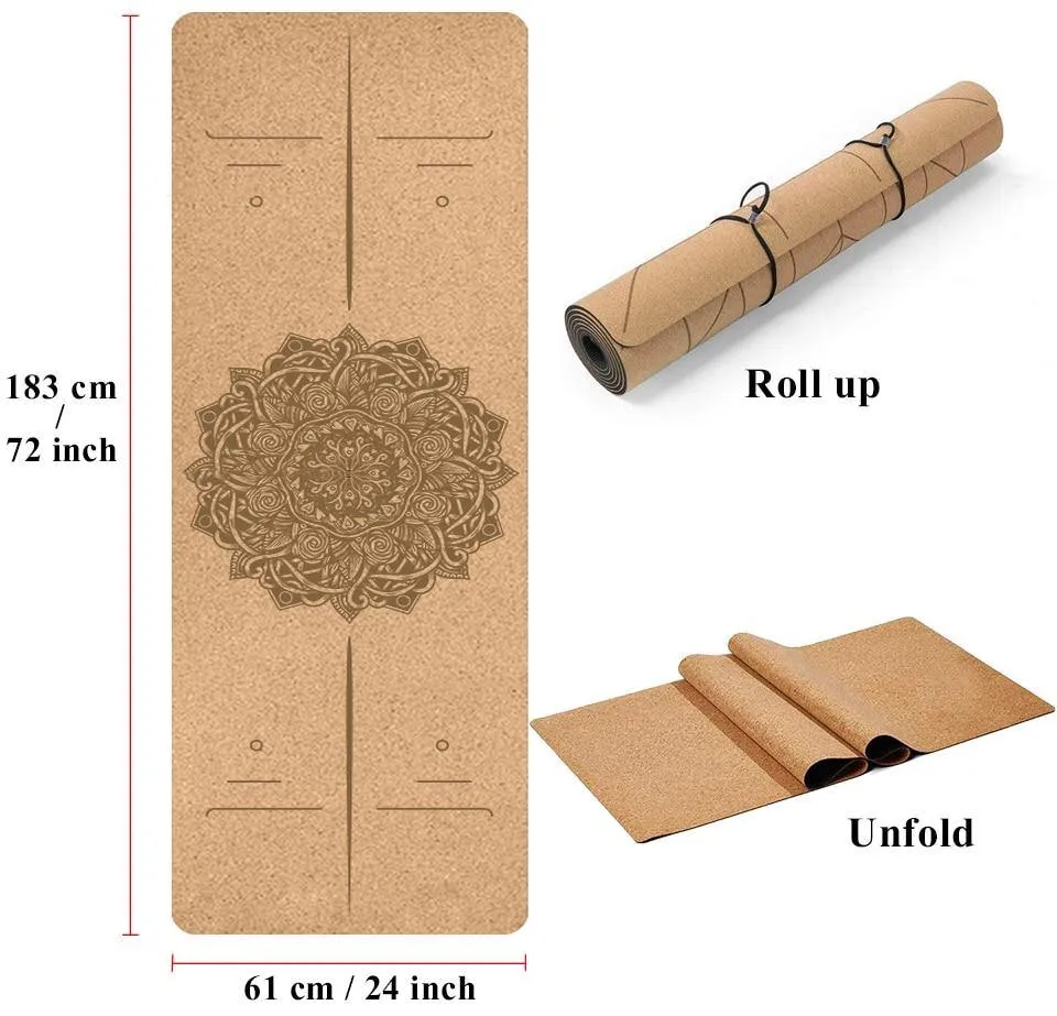 Eco-Friendly Cork Yoga Mat/Block - Non-Slip, Natural and Durable