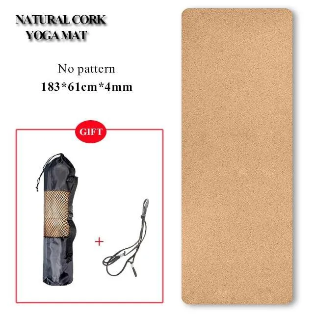 Eco-Friendly Cork Yoga Mat/Block - Non-Slip, Natural and Durable