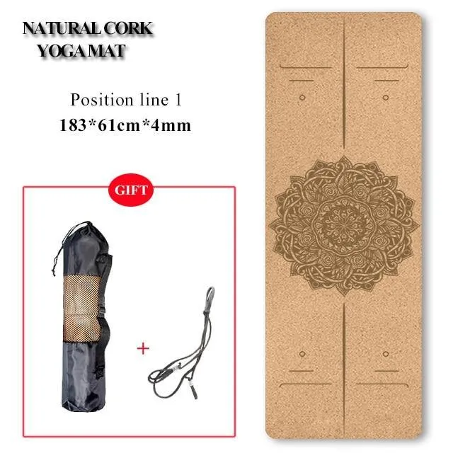 Eco-Friendly Cork Yoga Mat/Block - Non-Slip, Natural and Durable