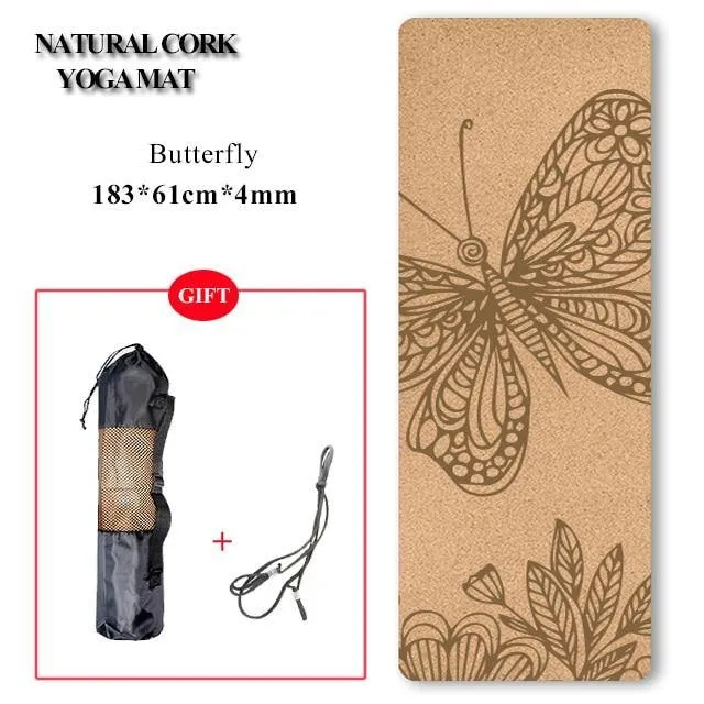 Eco-Friendly Cork Yoga Mat/Block - Non-Slip, Natural and Durable