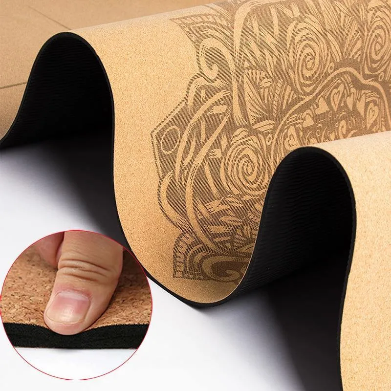 Eco-Friendly Cork Yoga Mat/Block - Non-Slip, Natural and Durable