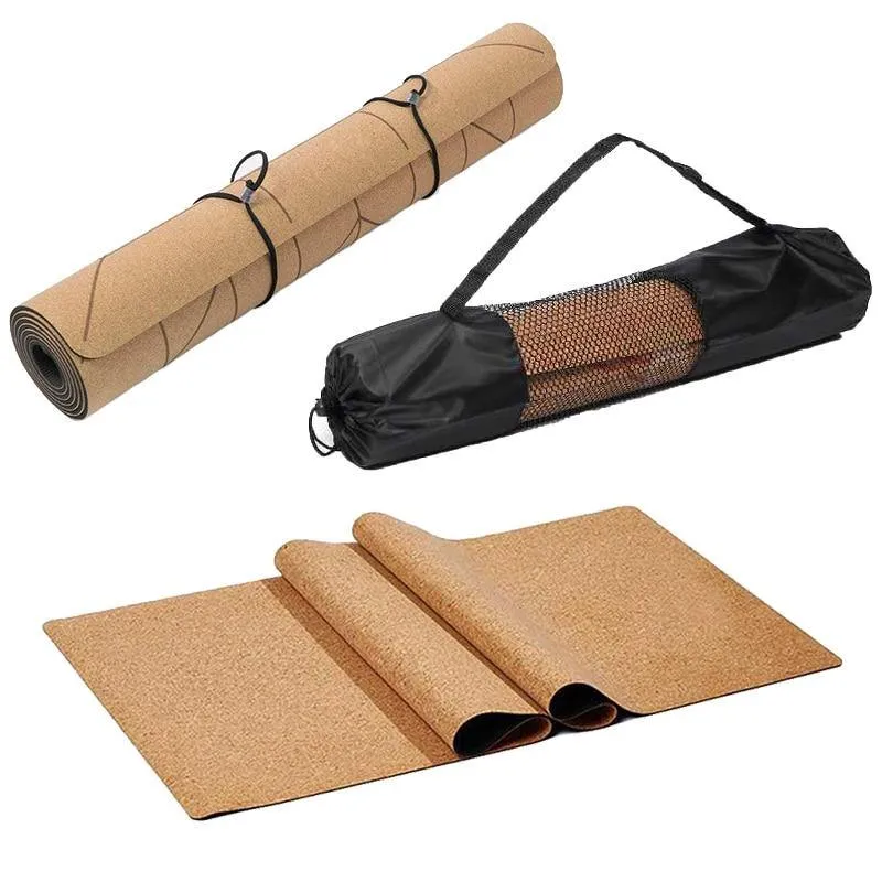 Eco-Friendly Cork Yoga Mat/Block - Non-Slip, Natural and Durable
