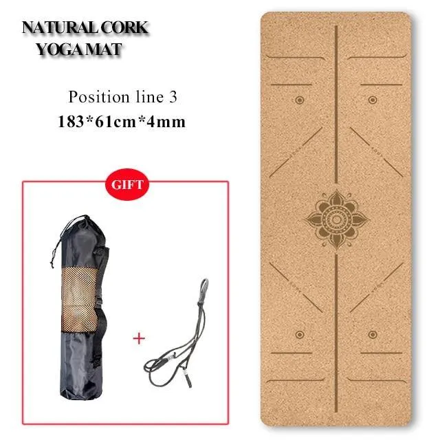 Eco-Friendly Cork Yoga Mat/Block - Non-Slip, Natural and Durable