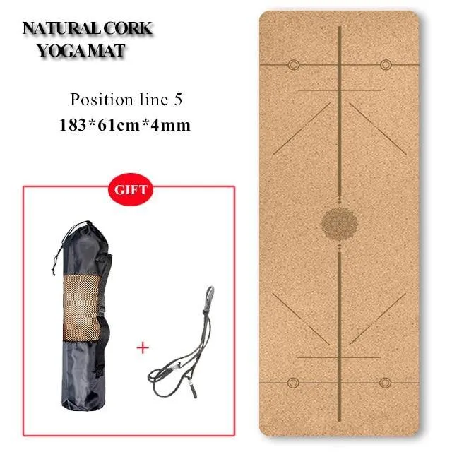 Eco-Friendly Cork Yoga Mat/Block - Non-Slip, Natural and Durable