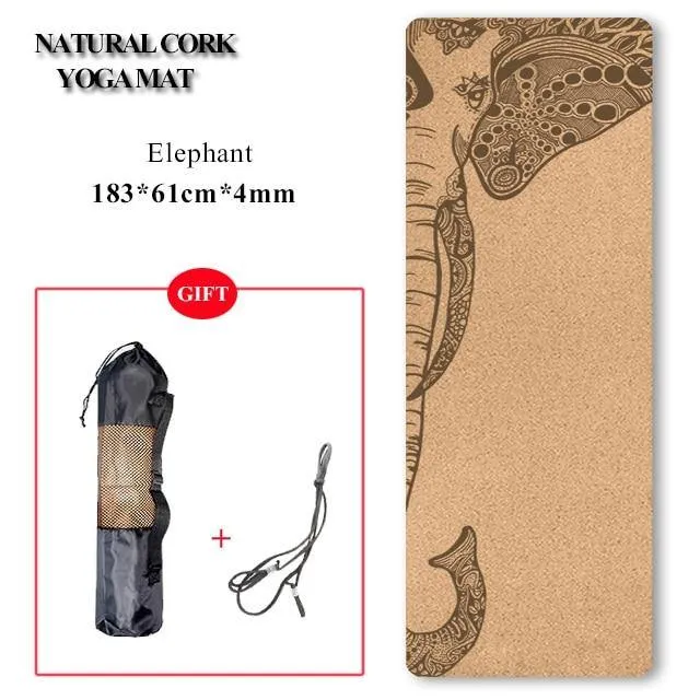 Eco-Friendly Cork Yoga Mat/Block - Non-Slip, Natural and Durable