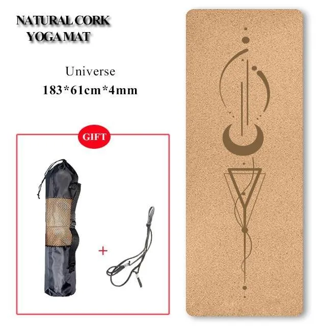 Eco-Friendly Cork Yoga Mat/Block - Non-Slip, Natural and Durable
