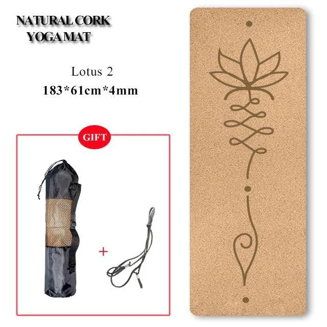 Eco-Friendly Cork Yoga Mat/Block - Non-Slip, Natural and Durable