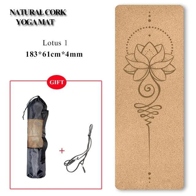 Eco-Friendly Cork Yoga Mat/Block - Non-Slip, Natural and Durable