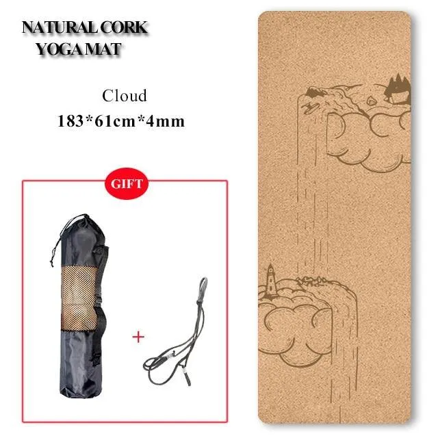 Eco-Friendly Cork Yoga Mat/Block - Non-Slip, Natural and Durable