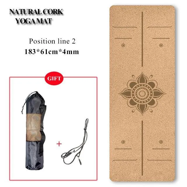 Eco-Friendly Cork Yoga Mat/Block - Non-Slip, Natural and Durable